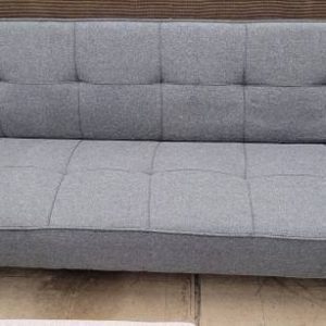 E-Z Fold Modern Grey Tweed Futon Couch