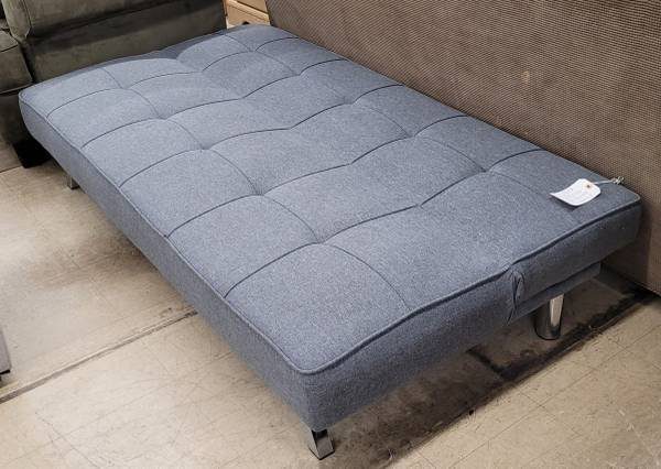 E-Z Fold Modern Grey Tweed Futon Couch - Image 3 E-Z Fold Modern Grey Tweed Futon Couch - Image 3