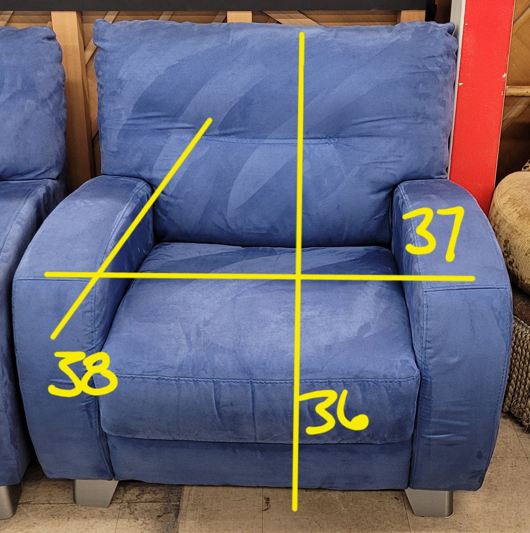 Sky Blue Couch/Chair/Ottoman By:deluca Italia - Image 7 Sky Blue Couch/Chair/Ottoman By:deluca Italia - Image 7