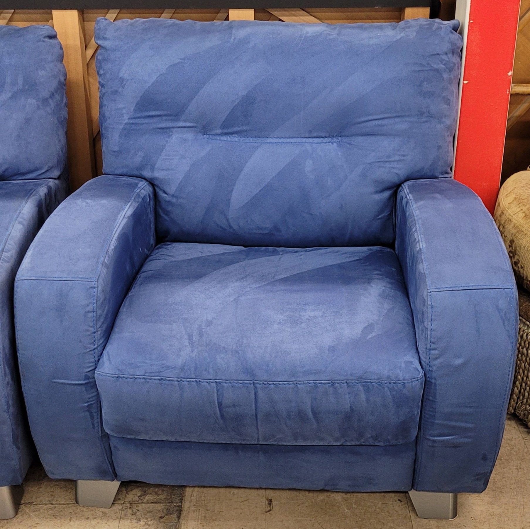 Sky Blue Couch/Chair/Ottoman By:deluca Italia - Image 3 Sky Blue Couch/Chair/Ottoman By:deluca Italia - Image 3