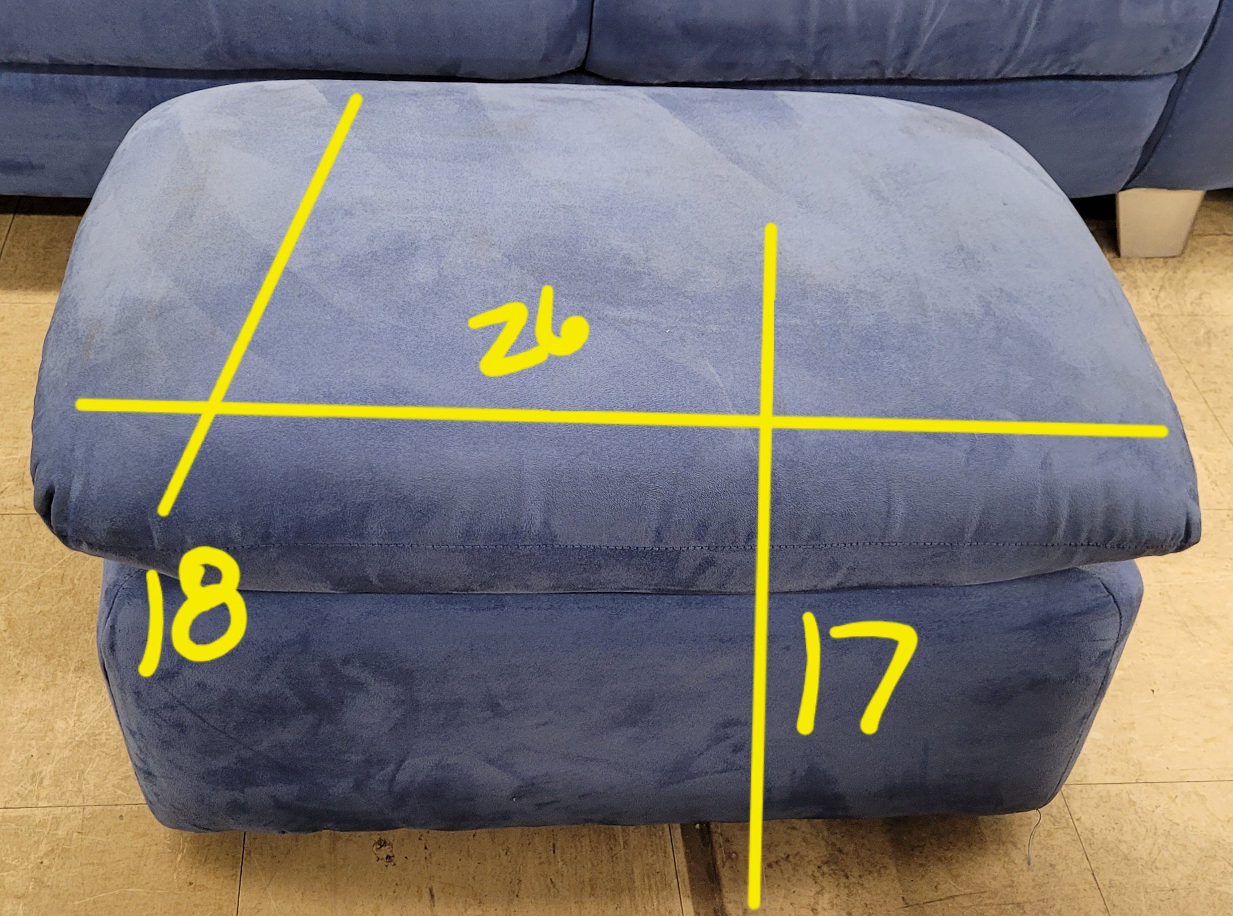 Sky Blue Couch/Chair/Ottoman By:deluca Italia - Image 8 Sky Blue Couch/Chair/Ottoman By:deluca Italia - Image 8