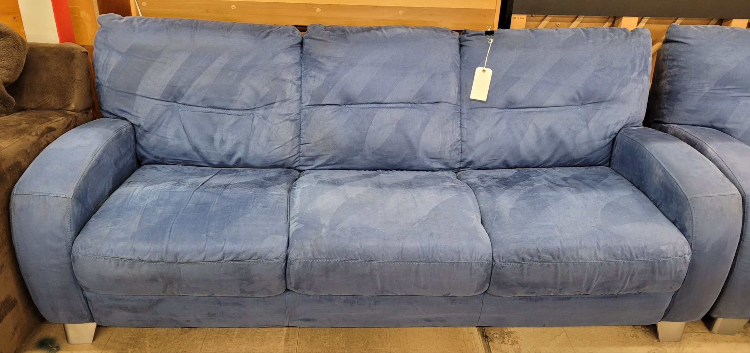 Sky Blue Couch/Chair/Ottoman By:deluca Italia - Image 4 Sky Blue Couch/Chair/Ottoman By:deluca Italia - Image 4
