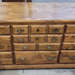 Solid Wood Oak Lowboy Dresser