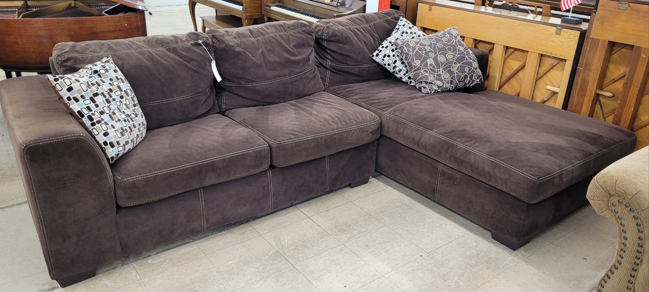 Cozy Chocolate Sectional Cozy Chocolate Sectional