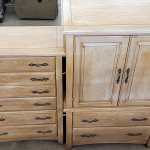 Knotty Pine Armoire & Dresser