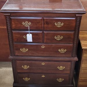 Vintage Style Bassett Highboy Dresser