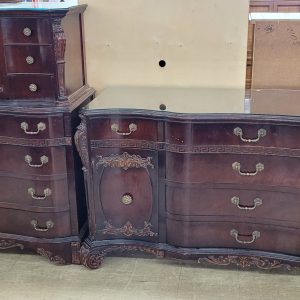 Antique Mahogany Dresser Set