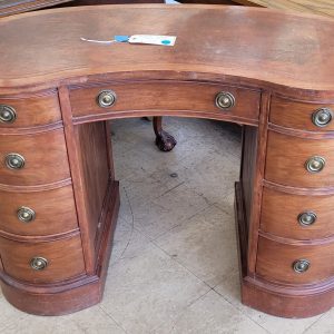 Antique Kidney Shaped Desk