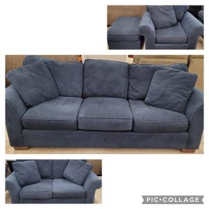 Midnight Blue Couch Set
