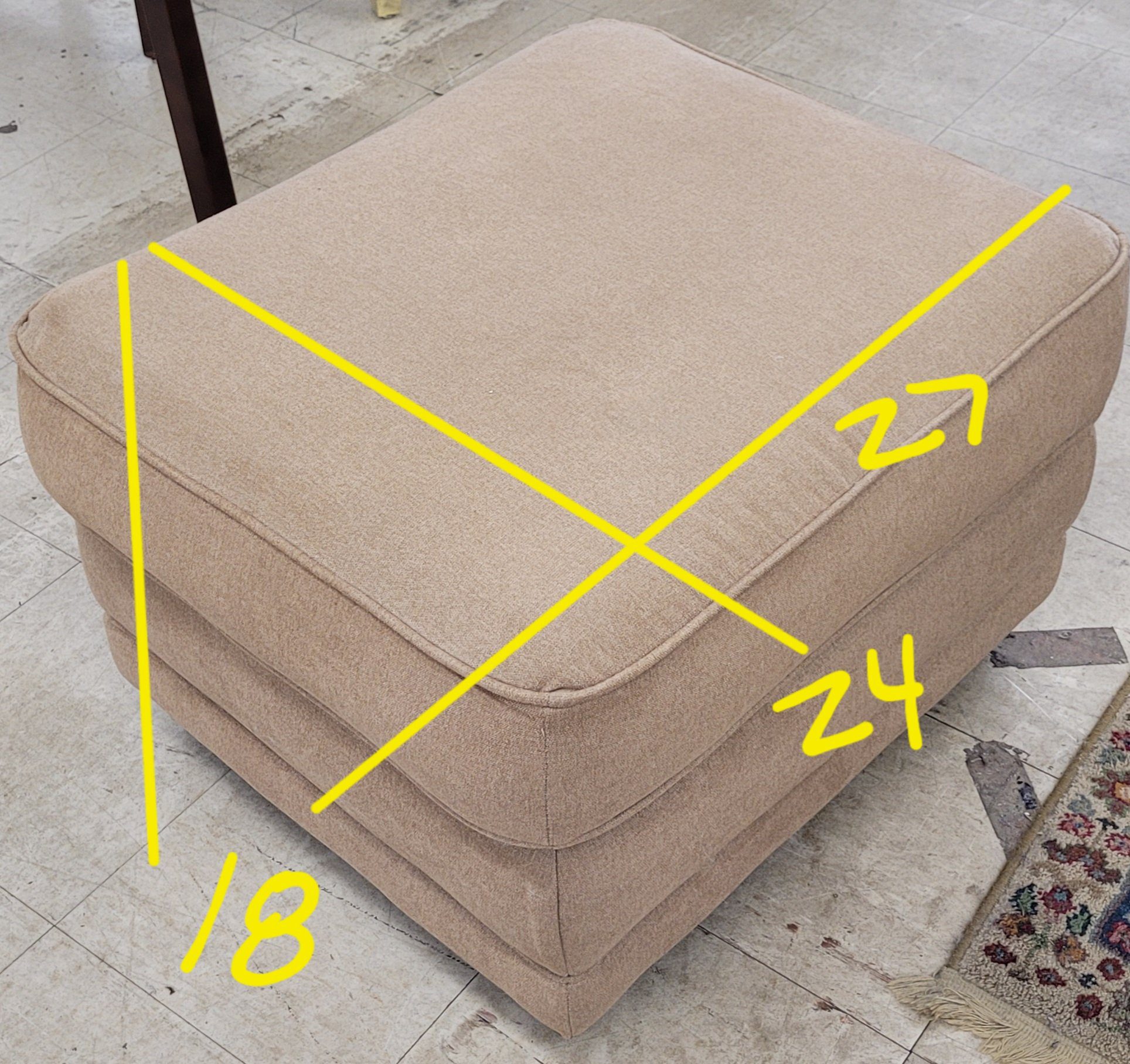 Tan La-Z-Boy Loveseat &Amp; Ottoman - Image 8 Tan La-Z-Boy Loveseat &Amp; Ottoman - Image 8