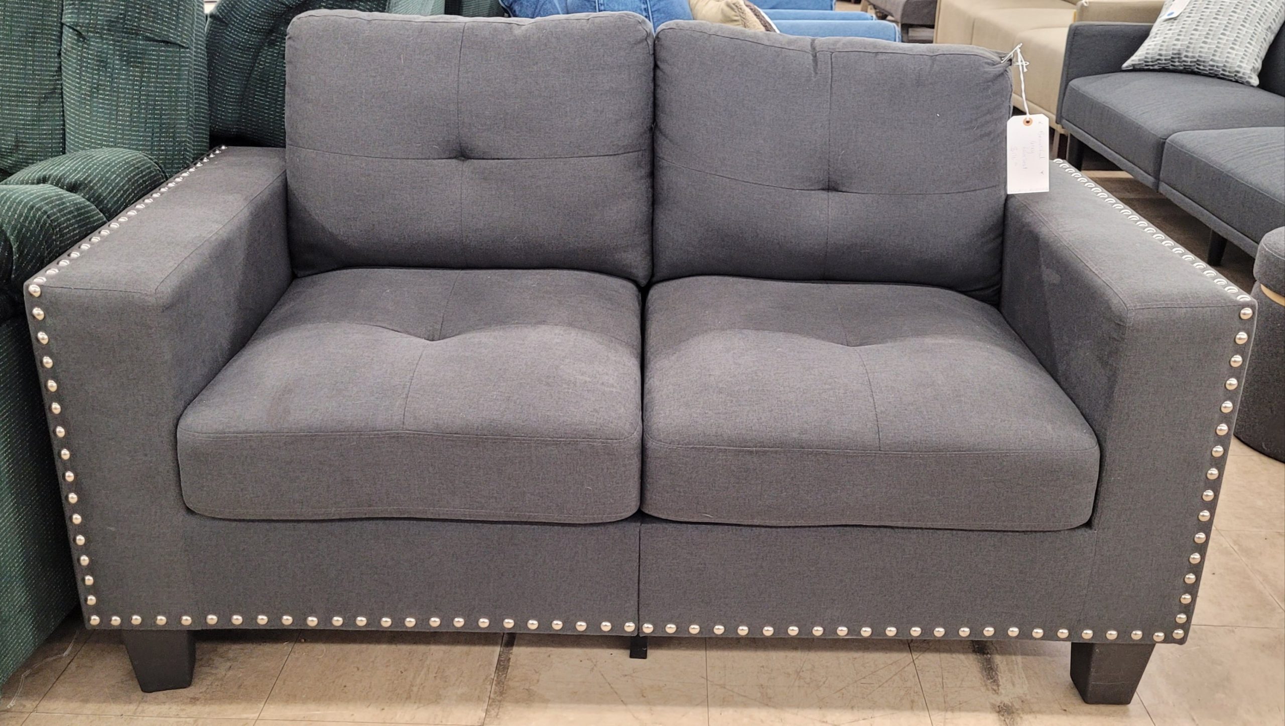 Beautiful Grey Loveseat Beautiful Grey Loveseat