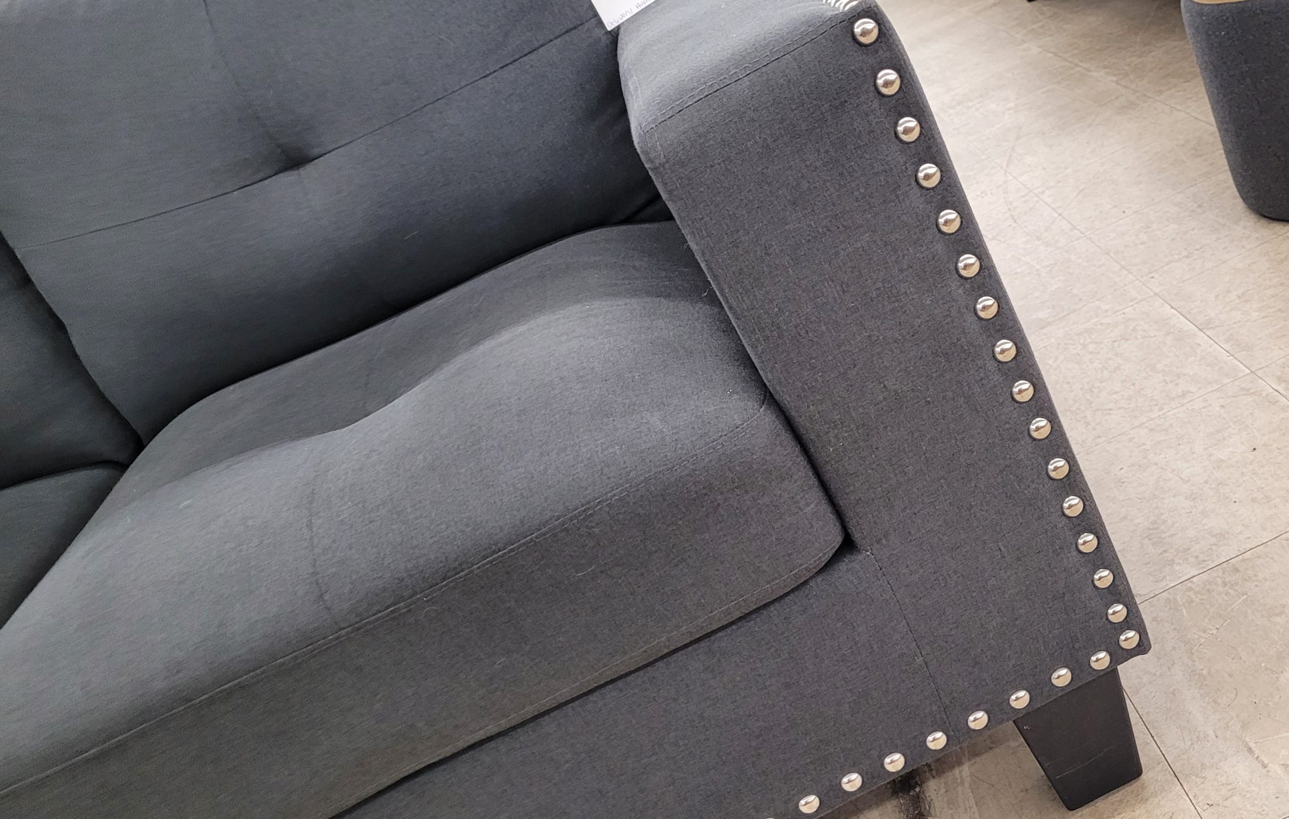 Beautiful Grey Loveseat - Image 4 Beautiful Grey Loveseat - Image 4