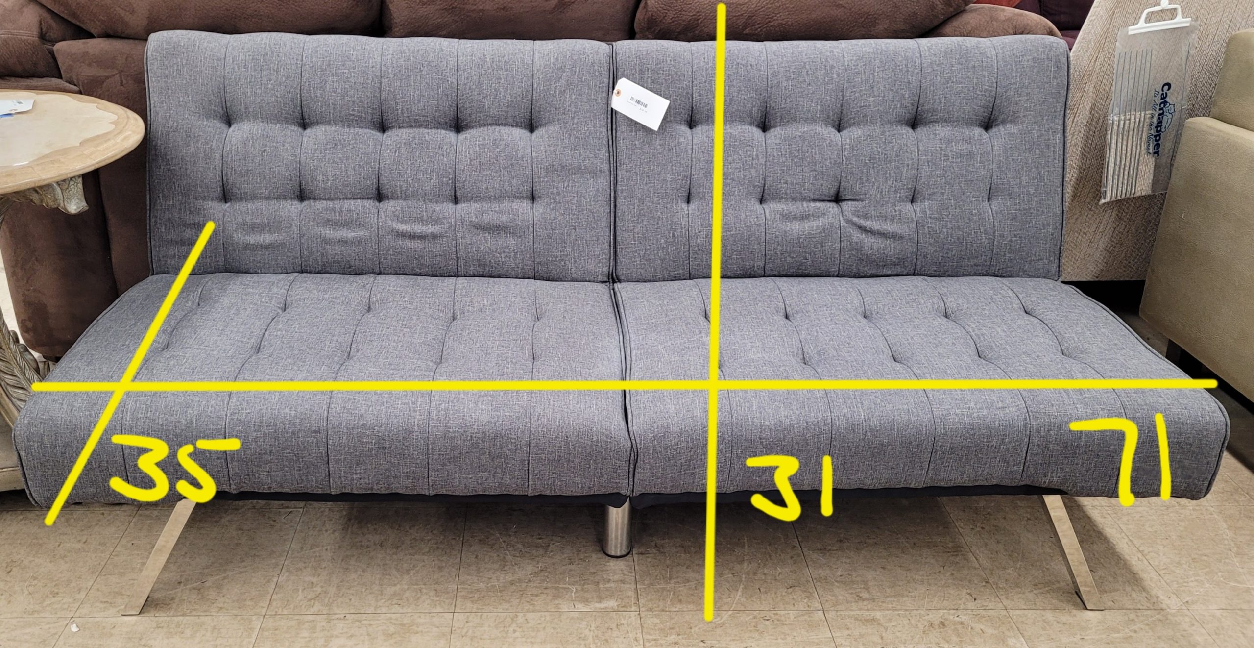 Great Grey Futon - Image 6 Great Grey Futon - Image 6